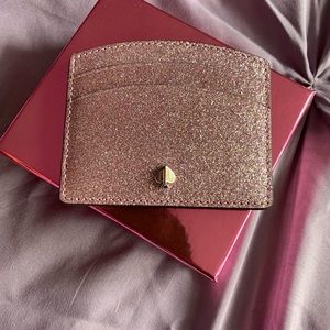 Kate spade sparkle card holder